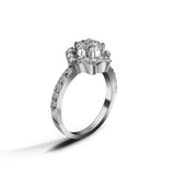 Moisannite Diamond Ring - Daisy