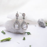 Zircon Drop Earrings - Grace