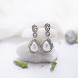 White Pearl Dangle Earrings