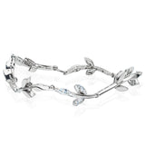 Vine Stone Silver Bracelet