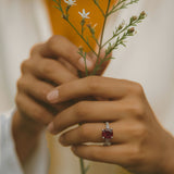 Ruby Stone Solitaire Ring