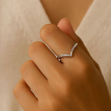 Zircon Curved Ring
